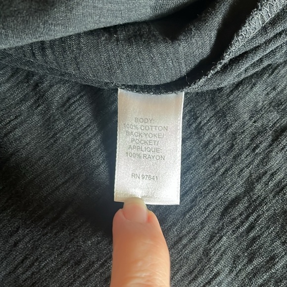 J Jill Black Cotton Zipper Hoodie Size M New Without Tag - Picture 11 of 11